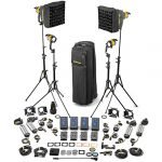 Dedolight DLED4-BI Bi-Color LED 4-Light Master Kit