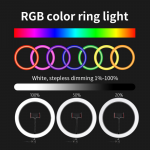 Rainbow RGB Ring Light (17.5?)